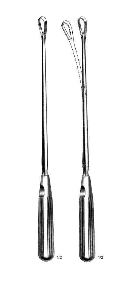 RECAMIER KÜRTAJ KÜRETİ KESKİN BÜKÜLMEZ NO13 25MM